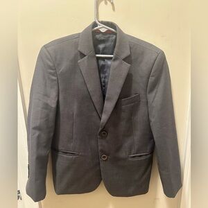 Gioberti Boys Sz 6 Gray Two Button Blazer Double Vented w/Three Pockets
